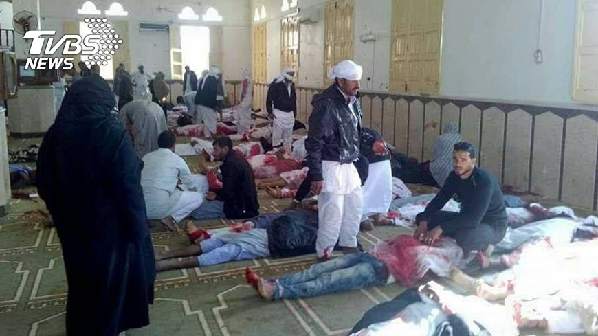 埃及清真寺發生大屠殺，至少184人喪命。圖／達志影像美聯社