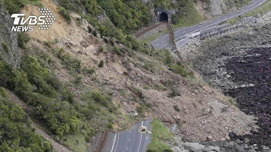 紐西蘭去年發生規模7.8凱庫拉地震。圖／達志影像美聯社