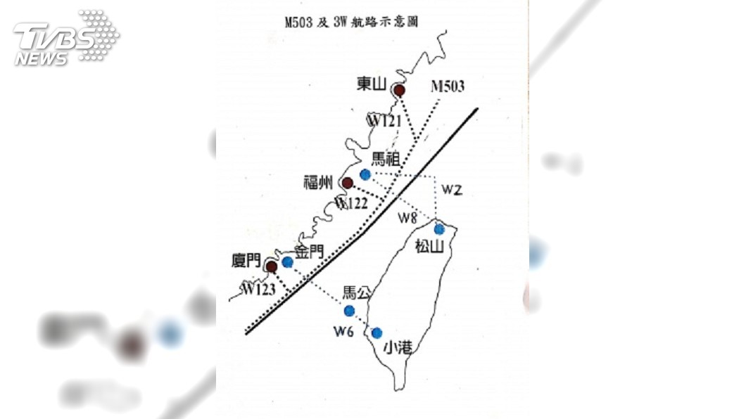 圖／中央社 中國啟用M503航路　陸委會再籲兩岸協商