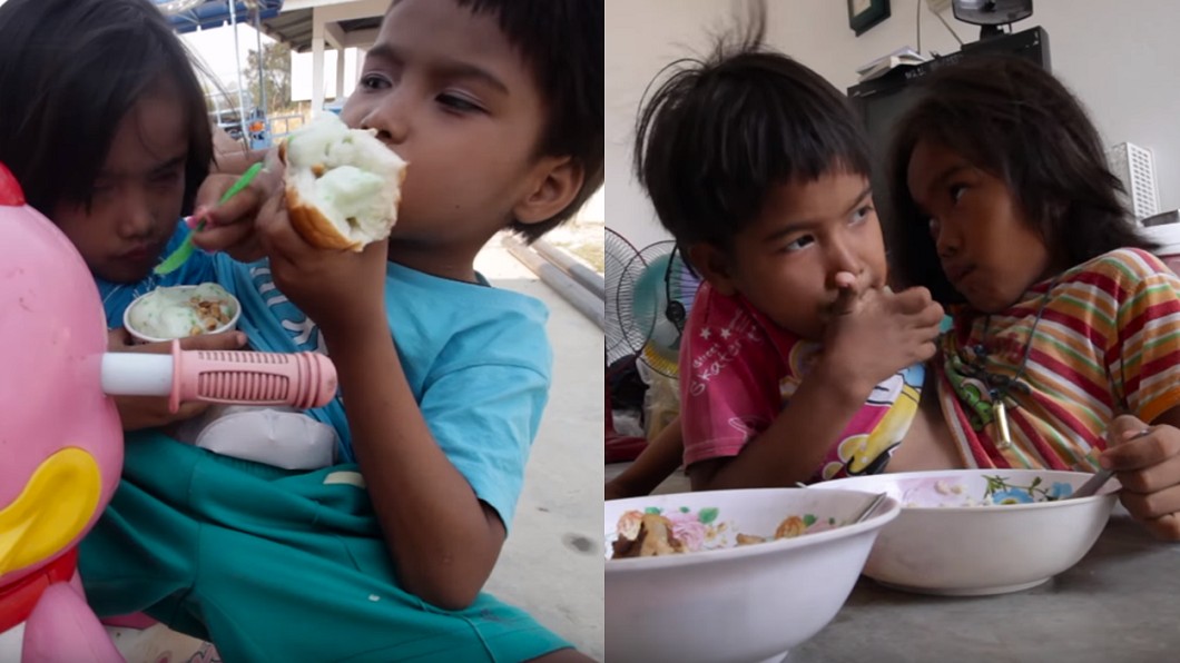兩人如同一般小孩,喜歡吃著冰淇淋,甜食。圖/翻攝Barcroft TV