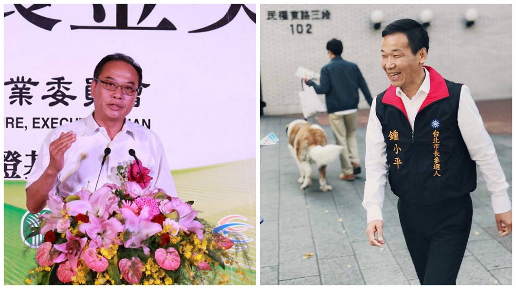 常務董事張永成(左)和台北市議員鍾小平(右),聯手砲轟北農人事案。(圖/合成案,翻攝自張永成和鍾小平臉書)