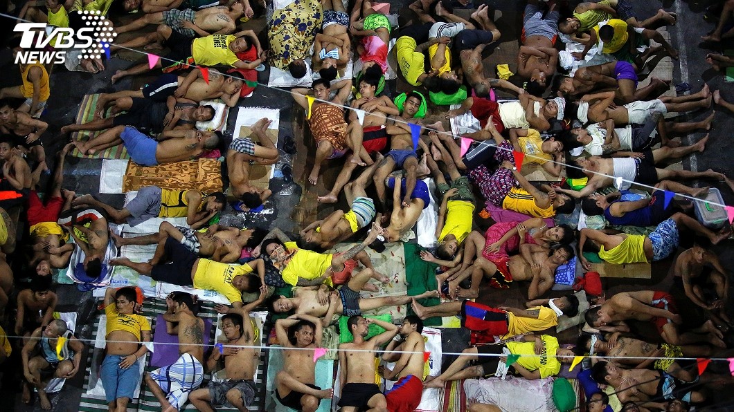 菲律賓監獄人滿為患。圖／達志影像路透社