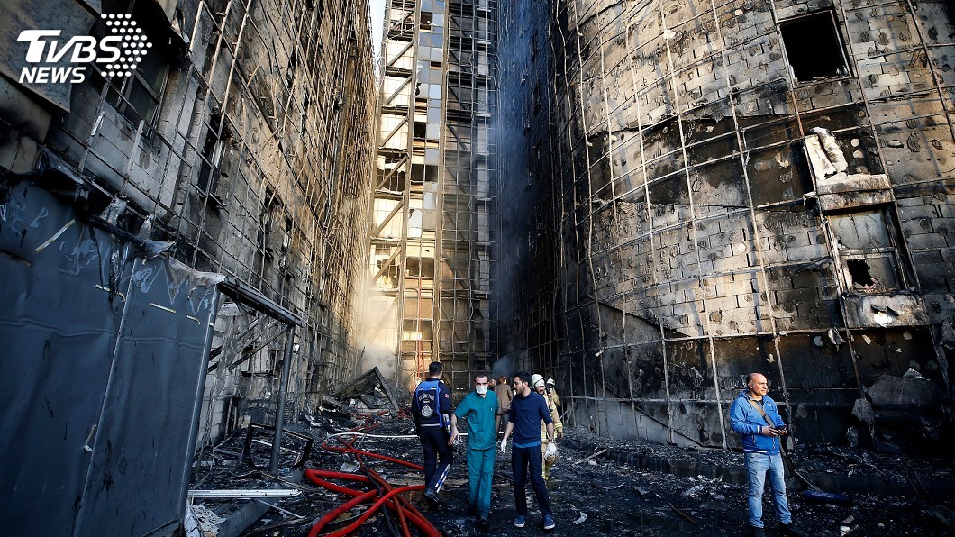 圖／達志影像美聯社 伊斯坦堡醫院大火　疏散病患幸無傷亡