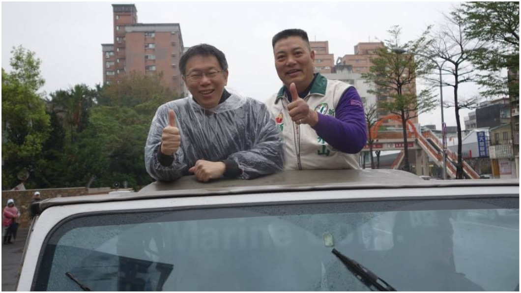 前市議員林水山(右)坦承濫墾山地。圖/林水山臉書