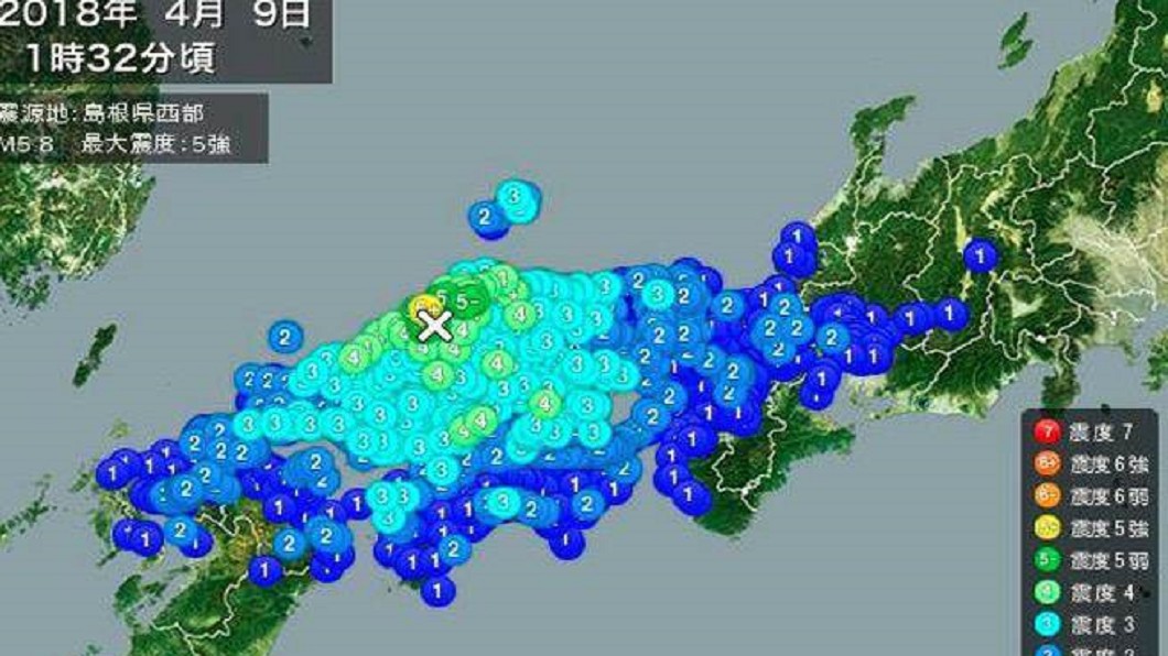 圖／日本氣象廳