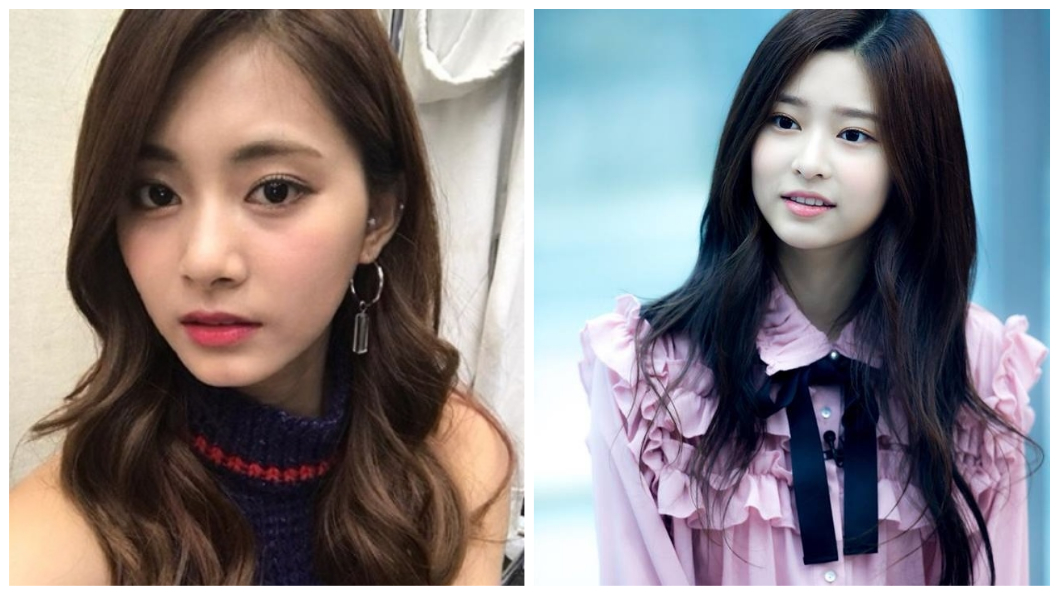 (左)TWICE成員周子瑜(右)練習生金敏珠。圖/翻攝自Instagram、臉書idolinews