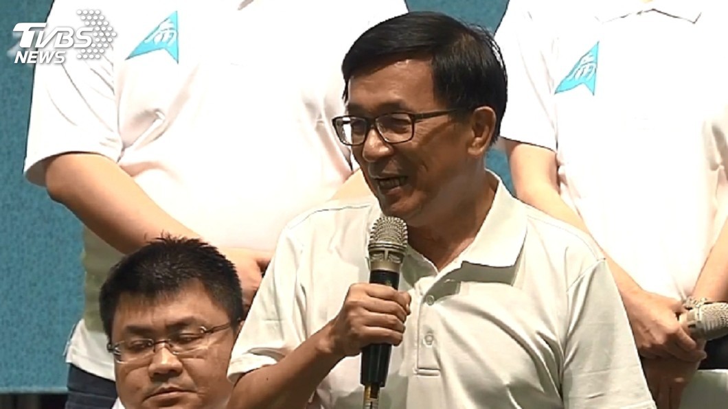 陳水扁出席凱格蘭基金會募款餐會。圖／TVBS