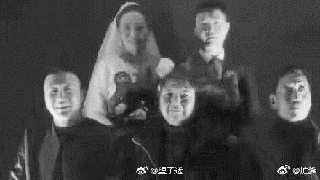 黑白風。圖/翻攝自 微博