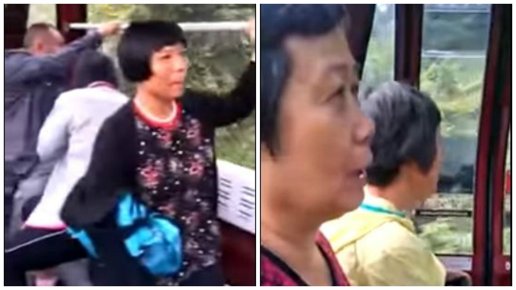 一群阿嬤在纜車上高唱「阿彌陀佛」，讓網友傻眼又崩潰。(圖／翻攝自YouTube)