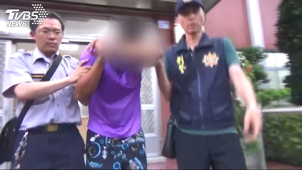 狠心虐待女童的姨丈遭收押禁見。(圖／TVBS)