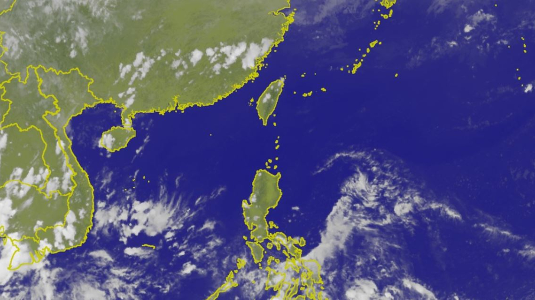 菲律賓東方海面有熱帶系統。圖/中央氣象局
