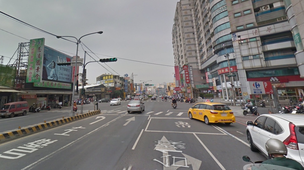 永康區中華路與中華二路交叉口。圖／Google Map