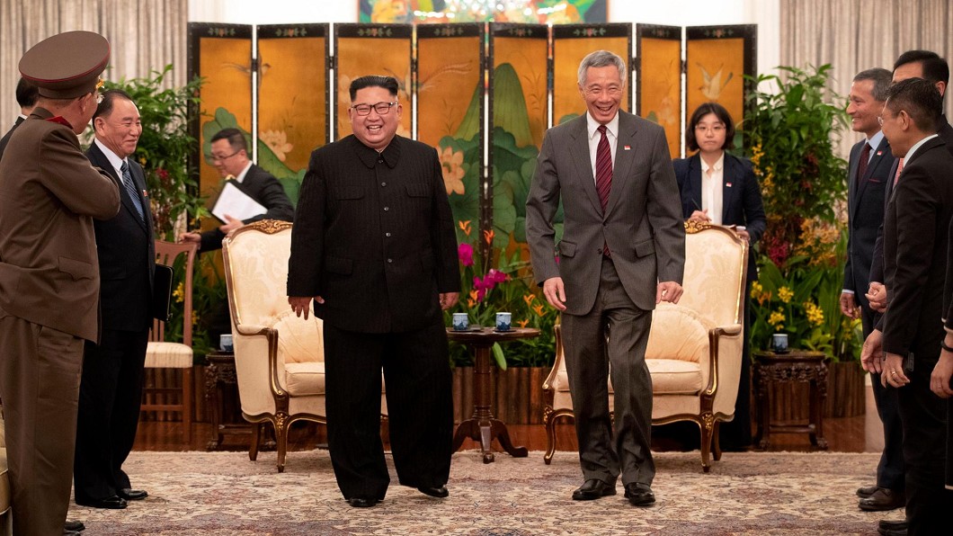新加坡總理李顯龍會見北韓領導人金正恩。圖／翻攝自李顯龍臉書