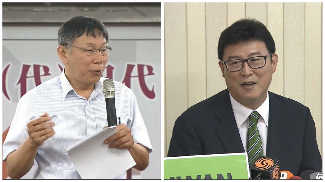 孫大千直指柯文哲正在利用吳音寧和侯友宜事件,操作「棄綠保柯」的效應來拚連任。(圖/合成圖)