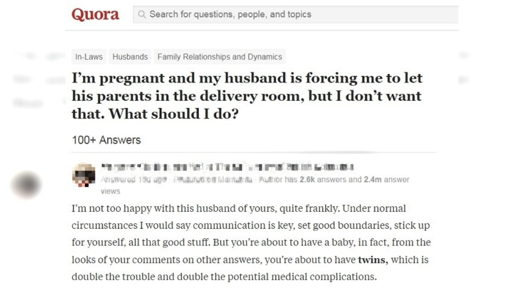 女子在網路上用英文詢問網友。圖/翻攝自Quora論壇