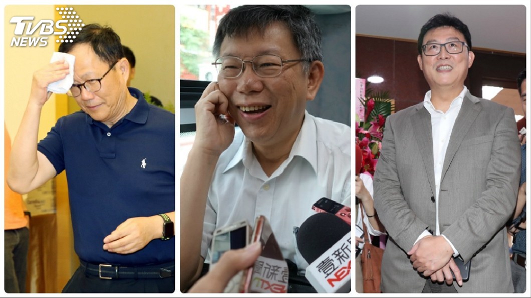 台北市長選情愈來愈熱，民進黨參選人姚文智不斷猛攻丁守中和柯文哲。(圖／合成圖，TVBS)