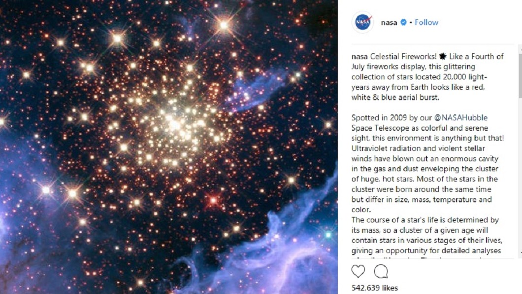 圖／翻攝自NASA Instagram