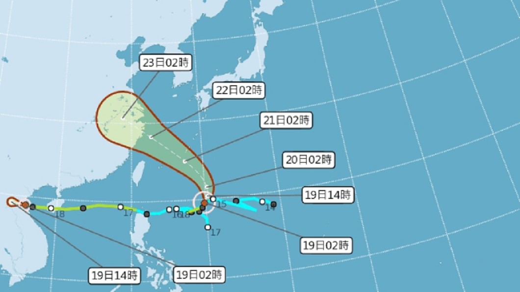 輕颱安比罕見「大轉彎」 週末恐降雨影響北台灣│颱風│外圍環流│tvbs新聞網 6913