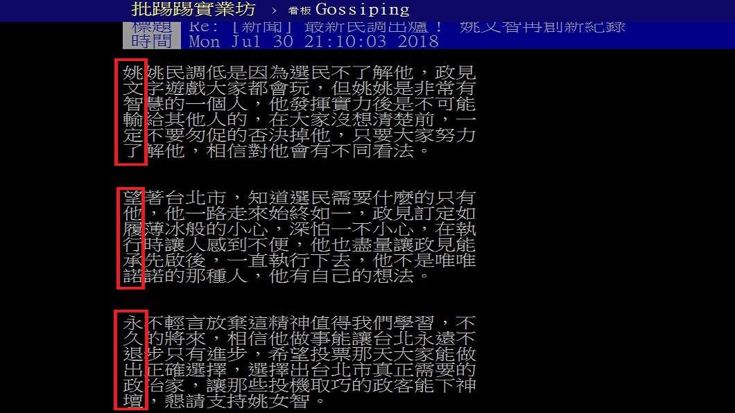 姚文智民調再創新低 網友 藏頭詩 調侃 守諾退出政壇 Tvbs新聞網