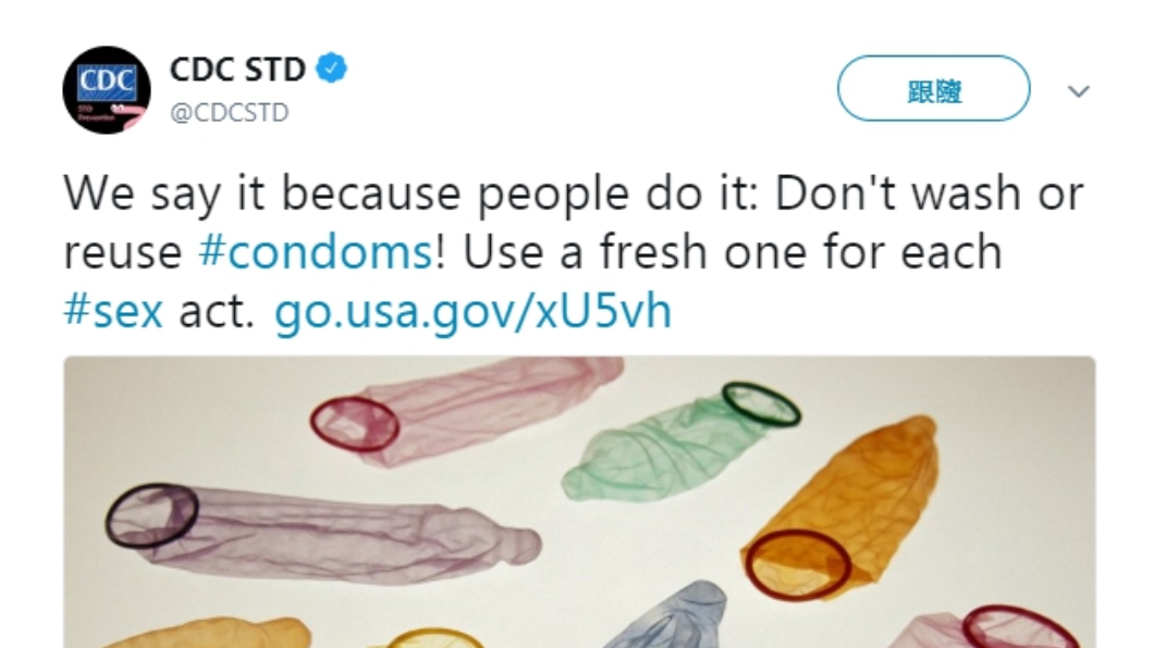 美國疾病管制局(CDC)發文警告。圖/翻攝自推特