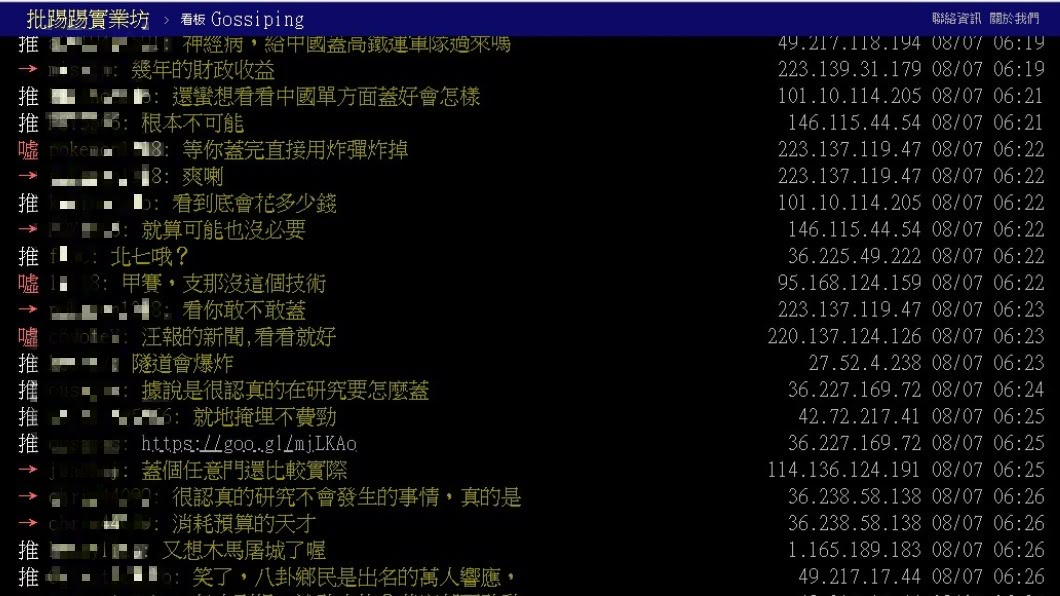 網友反應。圖/翻攝自PTT