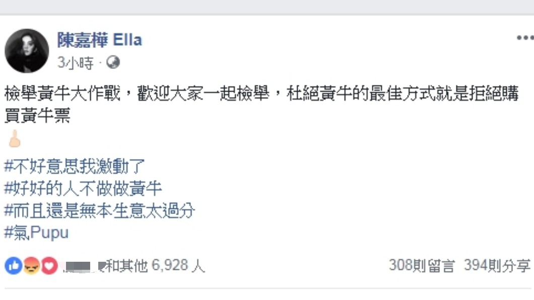 圖/翻攝自陳嘉樺Ella臉書