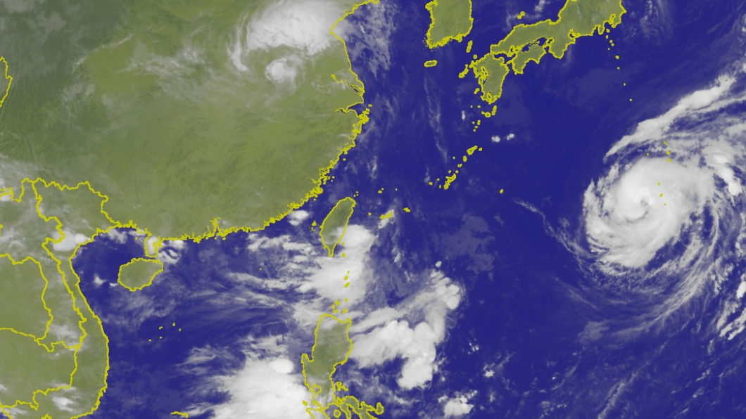 3颱皆對台灣無直接影響。圖/中央氣象局