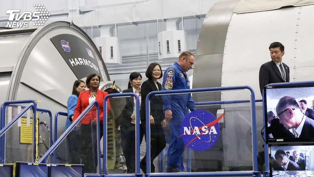 圖／中央社 蔡英文訪NASA　台裔科學家：絕非開放的觀光行程