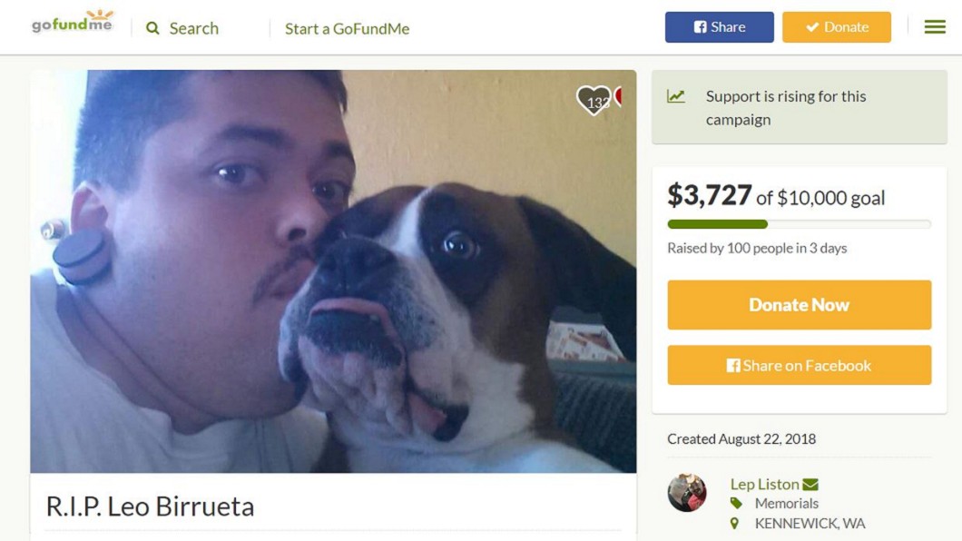 被害人比魯爾塔,遭凱蒂酒駕、毒駕撞上身亡。圖/翻攝自GoFundMe
