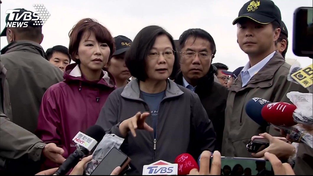 蔡英文今日做出澄清。圖/TVBS