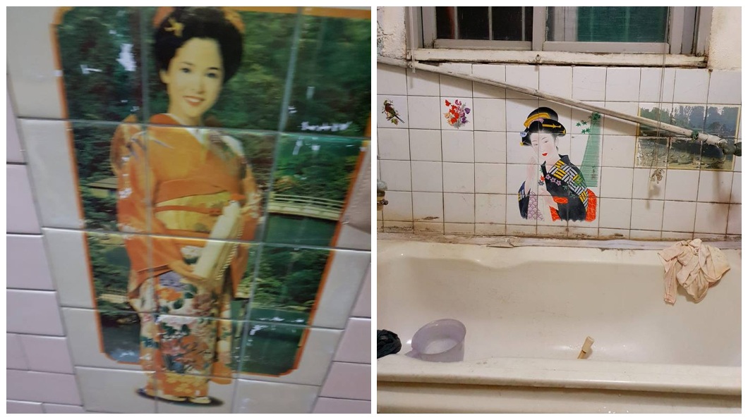 有網友分享阿嬤家浴室的古早味磁磚，引發其他人的熱烈迴響。(圖／翻攝自爆廢公社)