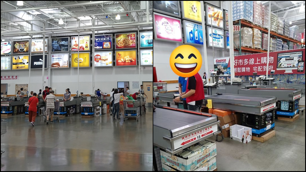 原PO表示,一早去賣場,幾乎沒有什麼人,店員甚至沒事做。圖/翻攝臉書