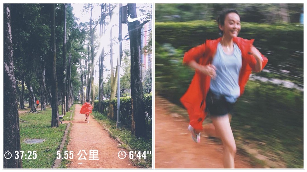 陳意涵宣布懷孕後,仍保持運動的好習慣。圖/翻攝自 陳意涵 臉書