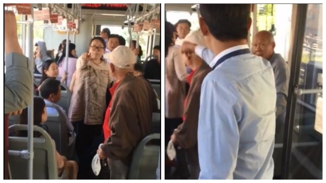 車內其他乘客連忙制止,事後還到警局幫女學生作證。(圖/翻攝自微博)