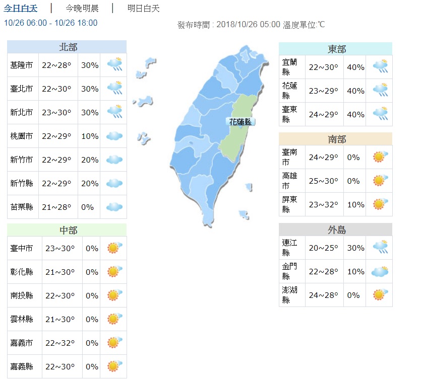圖/翻攝自中央氣象局