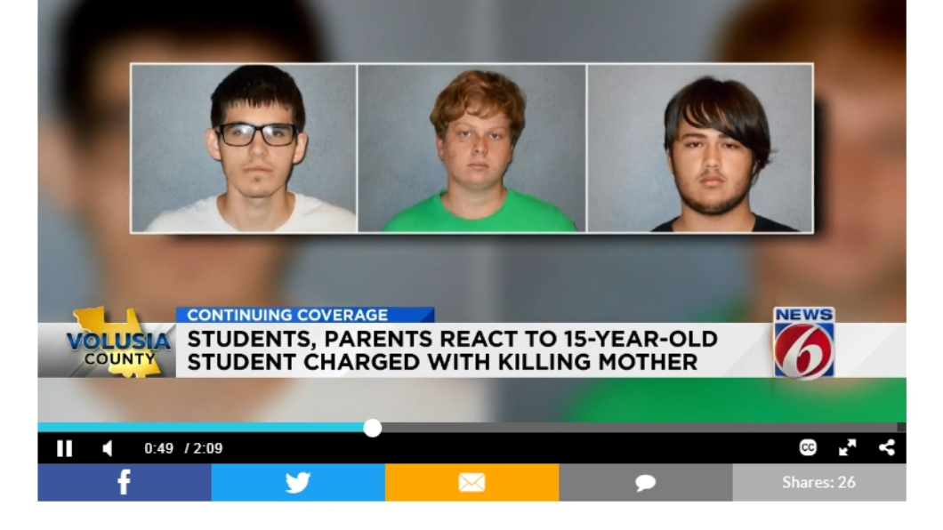 嫌犯(中)及共犯(左、右)。圖／翻攝自《Click Orlando》