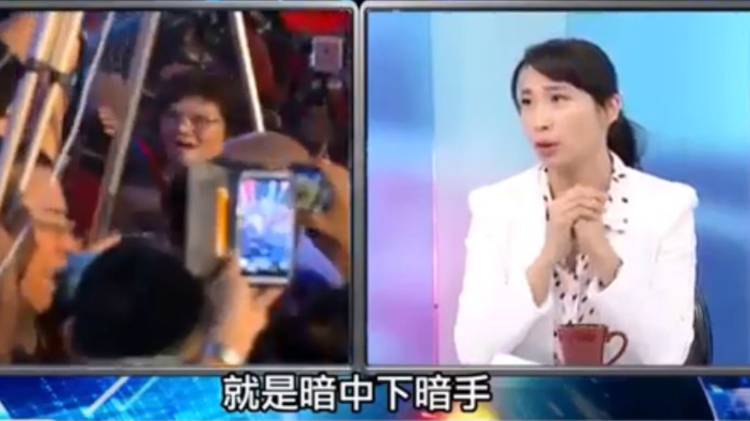 韓國瑜辦公室政策組成員陳怡安在政論節目上說,最近有些人想讓韓國瑜受傷。翻攝/Youtube