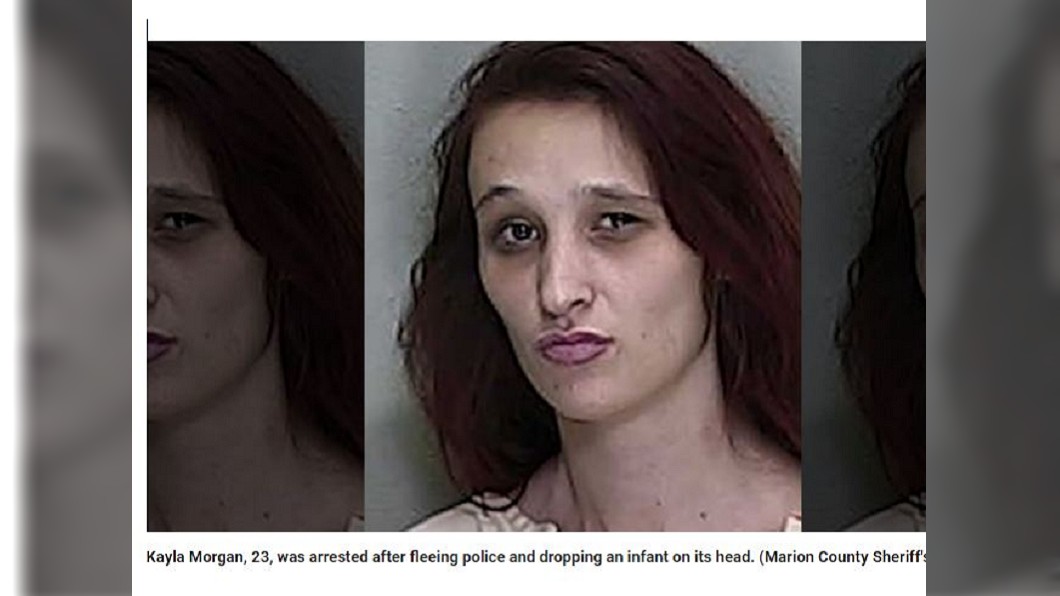 美國佛州一名23歲的年輕媽媽，吸食快樂丸後神志不清，做出摔嬰兒的恐怖事情。(圖／翻攝自Fox News)