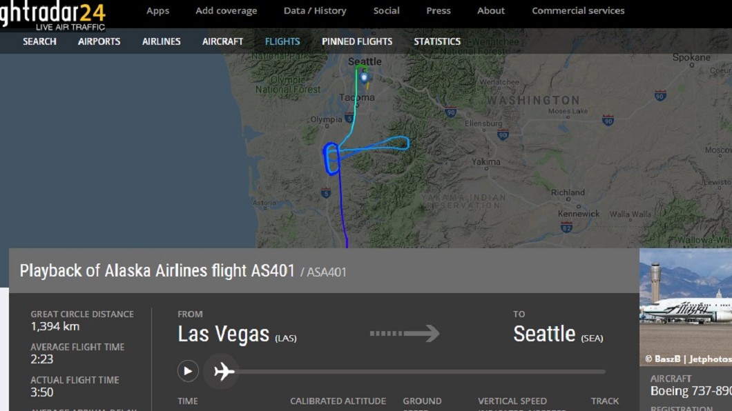 圖/翻攝自Flightradar24網站