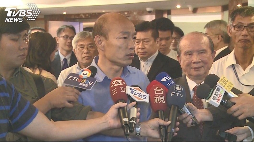 林義守昨日與韓國瑜會面。圖/TVBS