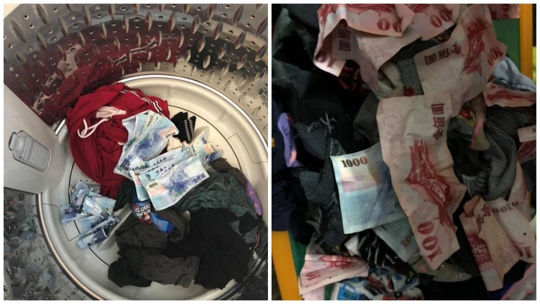 一名人妻網友分享，自己前兩天和上月底在洗衣機內，分別收到1.7萬和2800元的小費。(圖／翻攝自爆廢公社公開版)