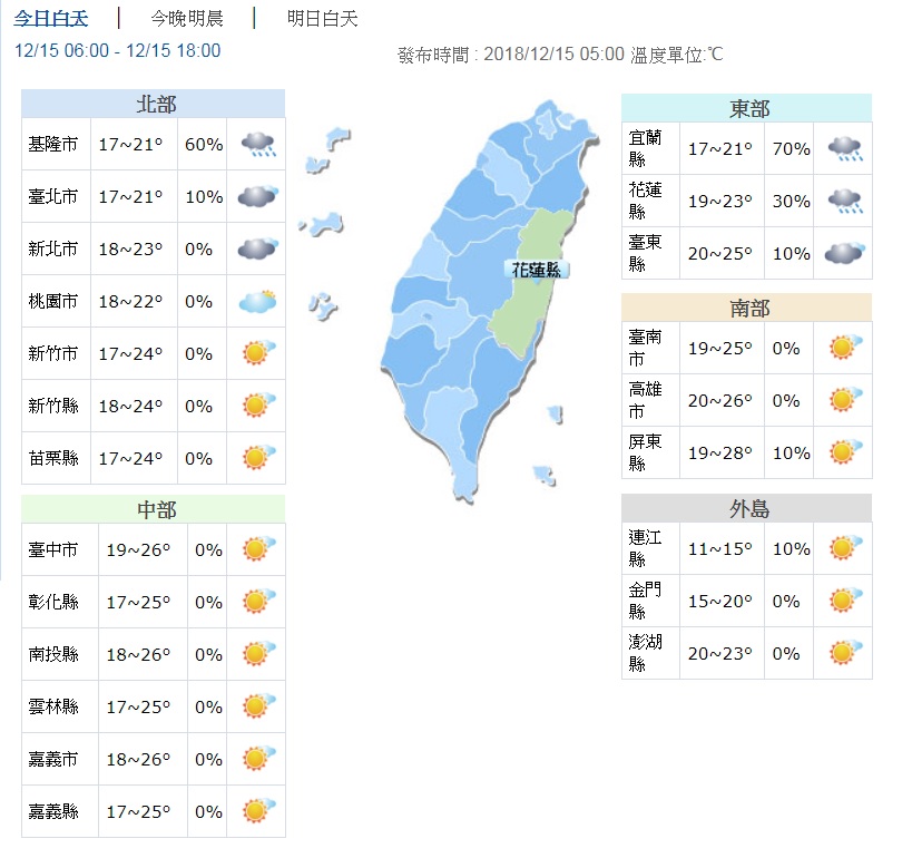 1215 - 1215.jpg 圖/翻攝自中央氣象局