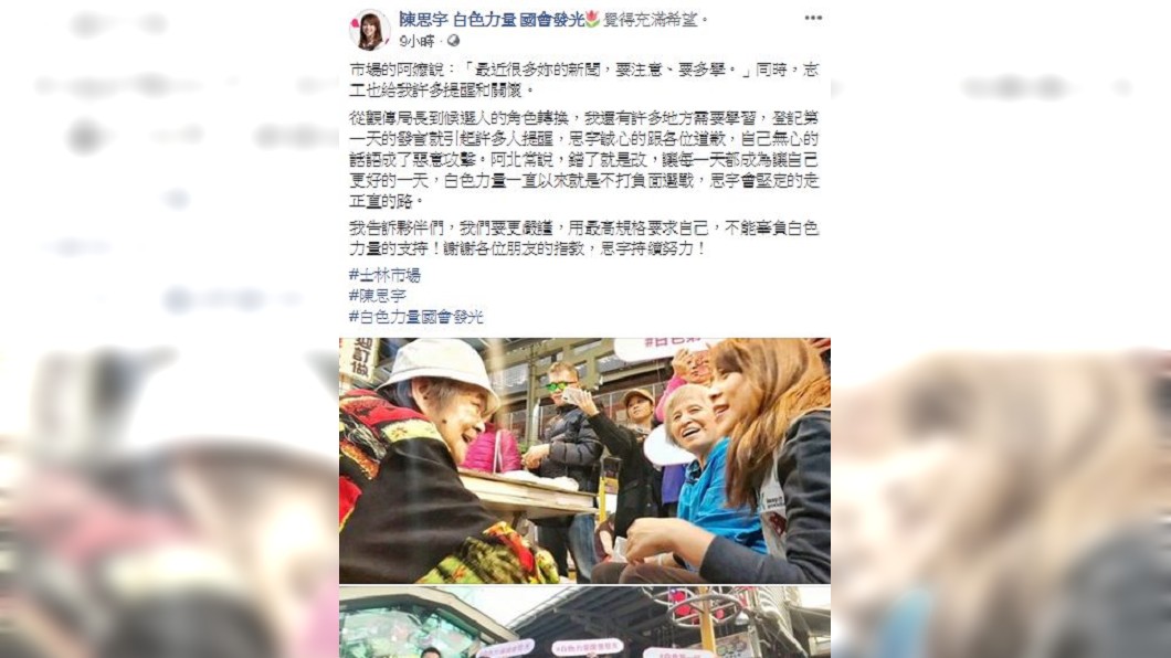 圖/翻攝陳思宇 白色力量 國會發光臉書
