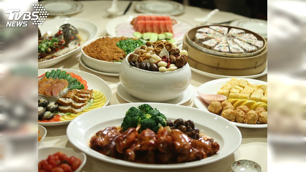 圓山飯店晚宴菜色。圖/中央社