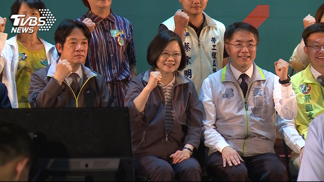 綠營人士認為,2020要勝選的搭配還是英德配。(圖/TVBS)