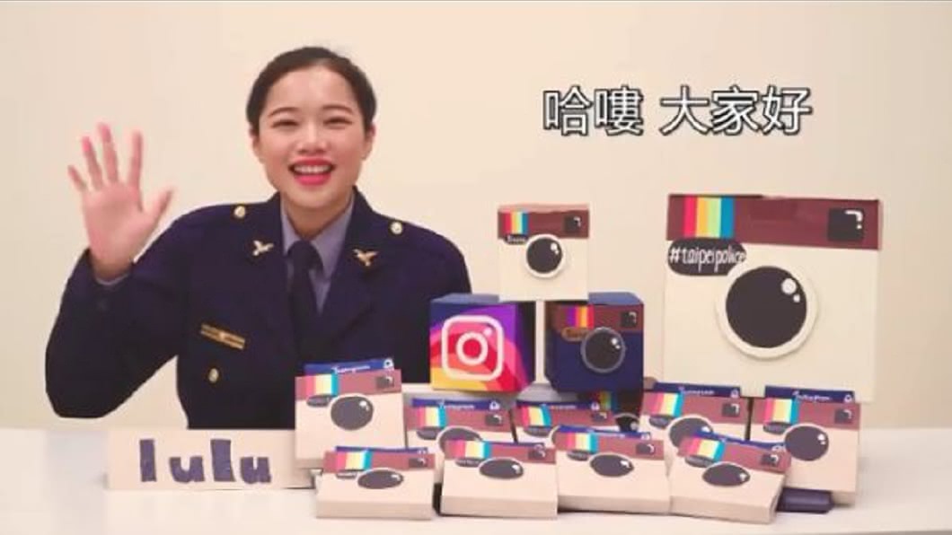 陳韋如日前幫台北市警局拍攝宣導影片。(圖/翻攝自IG)