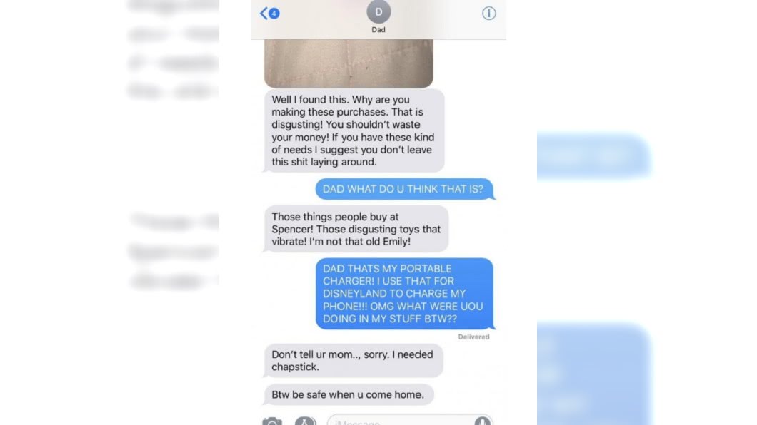艾蜜莉與爸爸的對話。圖/翻攝自推特
