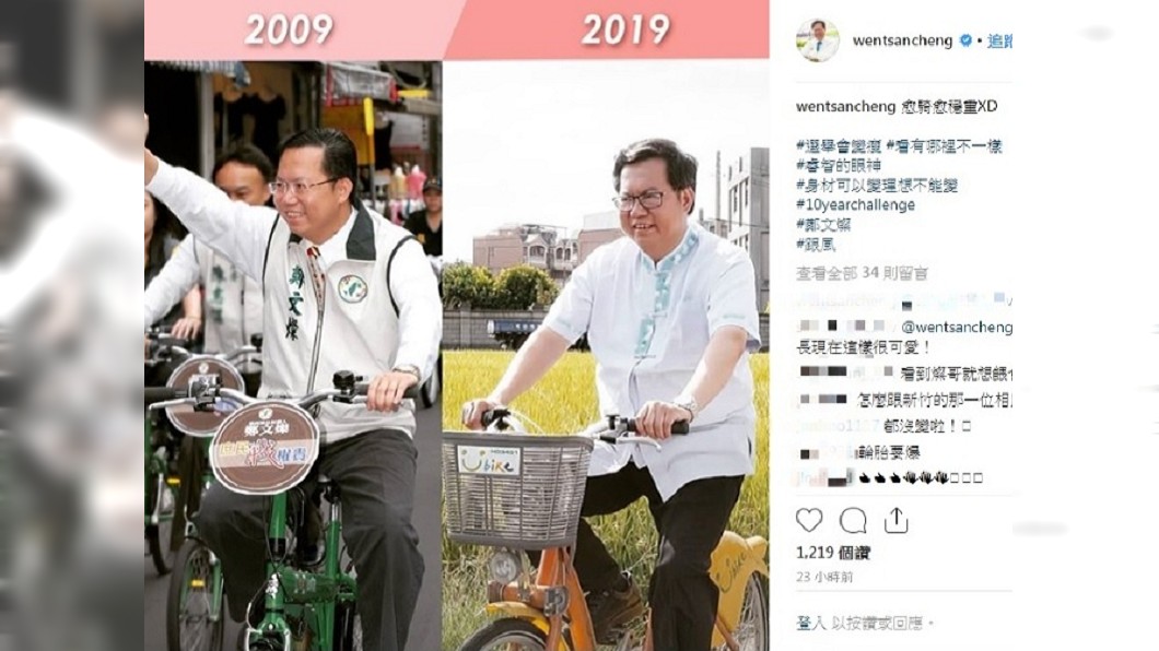 圖/翻攝自鄭文燦Instagram