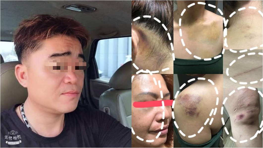 謝男曾半夜爆氣將謝妻踹下床,指控「偷客兄」。圖/翻攝臉書爆料公社