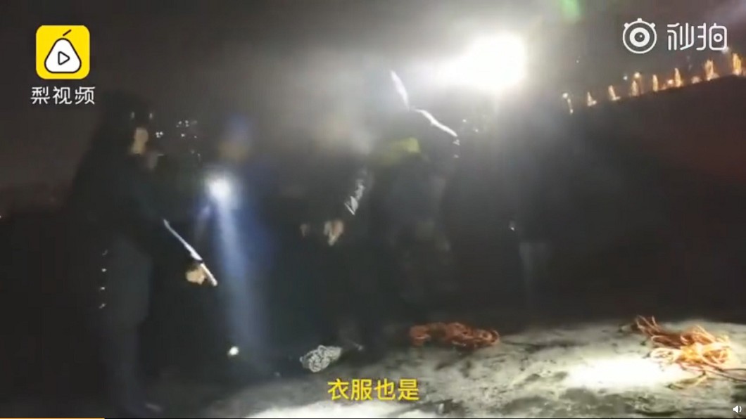救難人員抵達現場。圖/翻攝自梨視頻